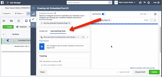 getting embedded post from facebook for live video promotion