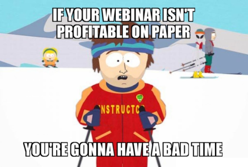 profitable webinar