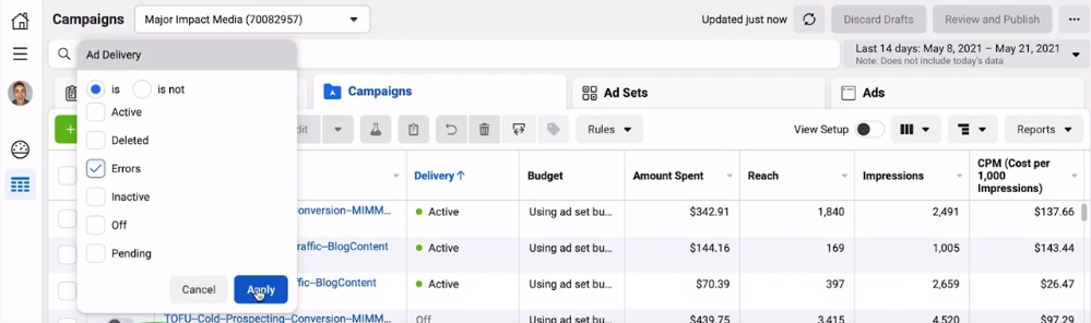 how to check why your facebook ads were disapproved